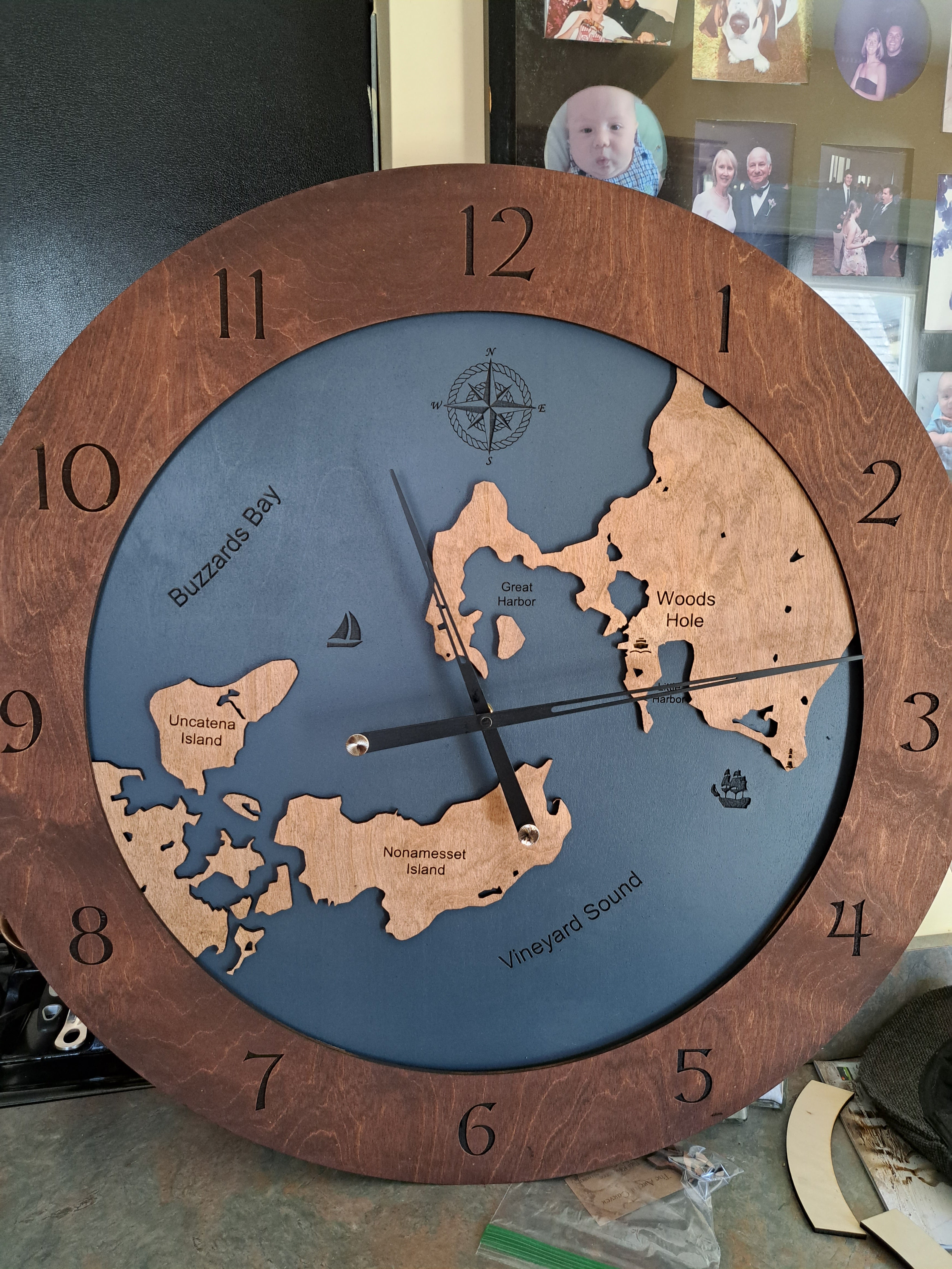 Woods Hole MA Time or Tide Clocks The Artful Carver