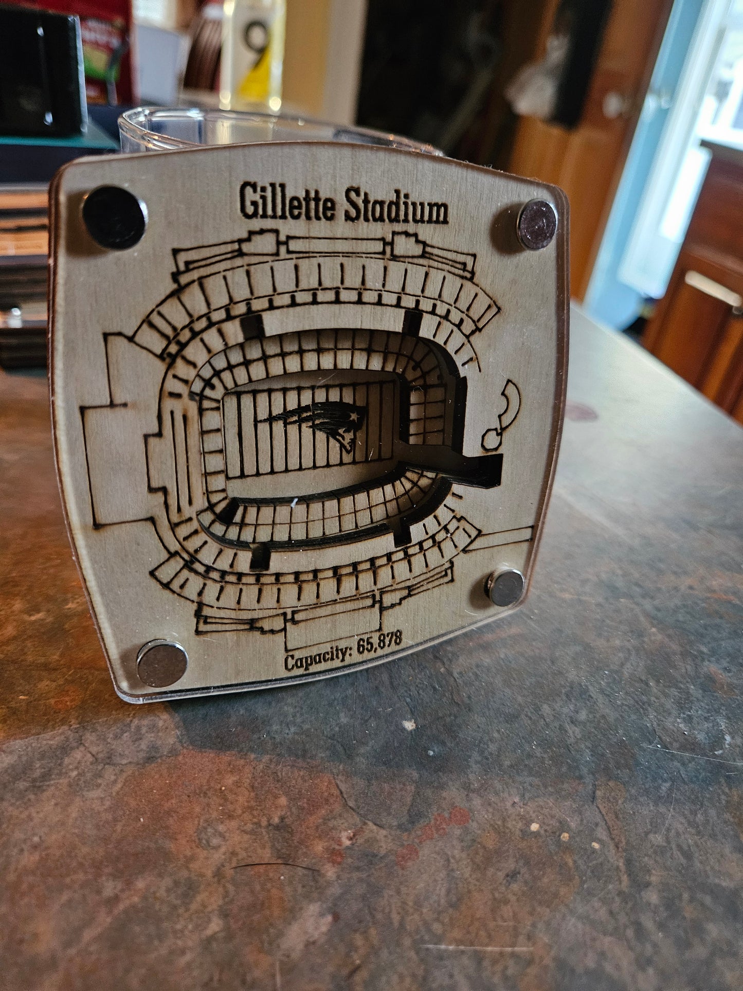Gillette Stadium - New England Patriots Multi-Layered Stadium Coasters