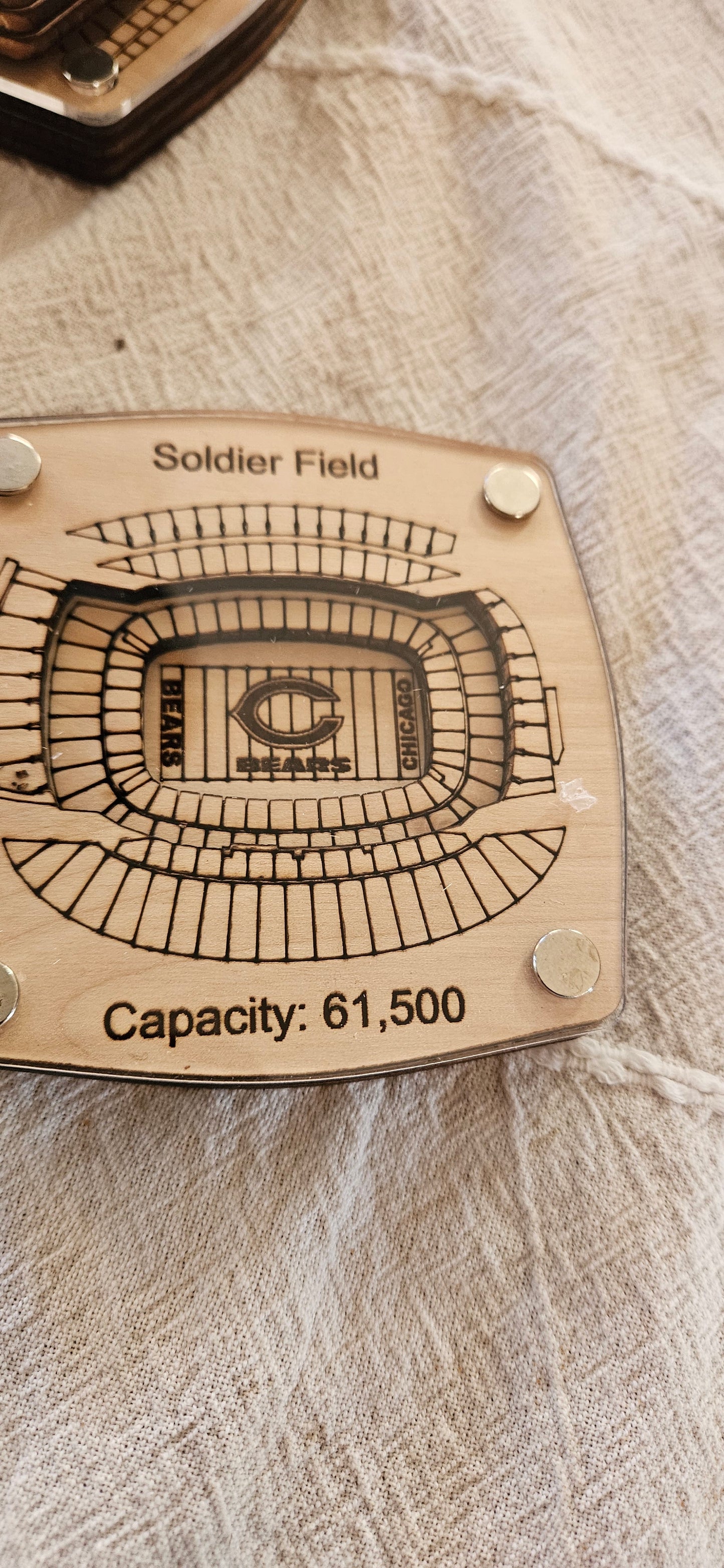 Soldier Field - Chicago Bears Multi-Layered Stadium Coasters
