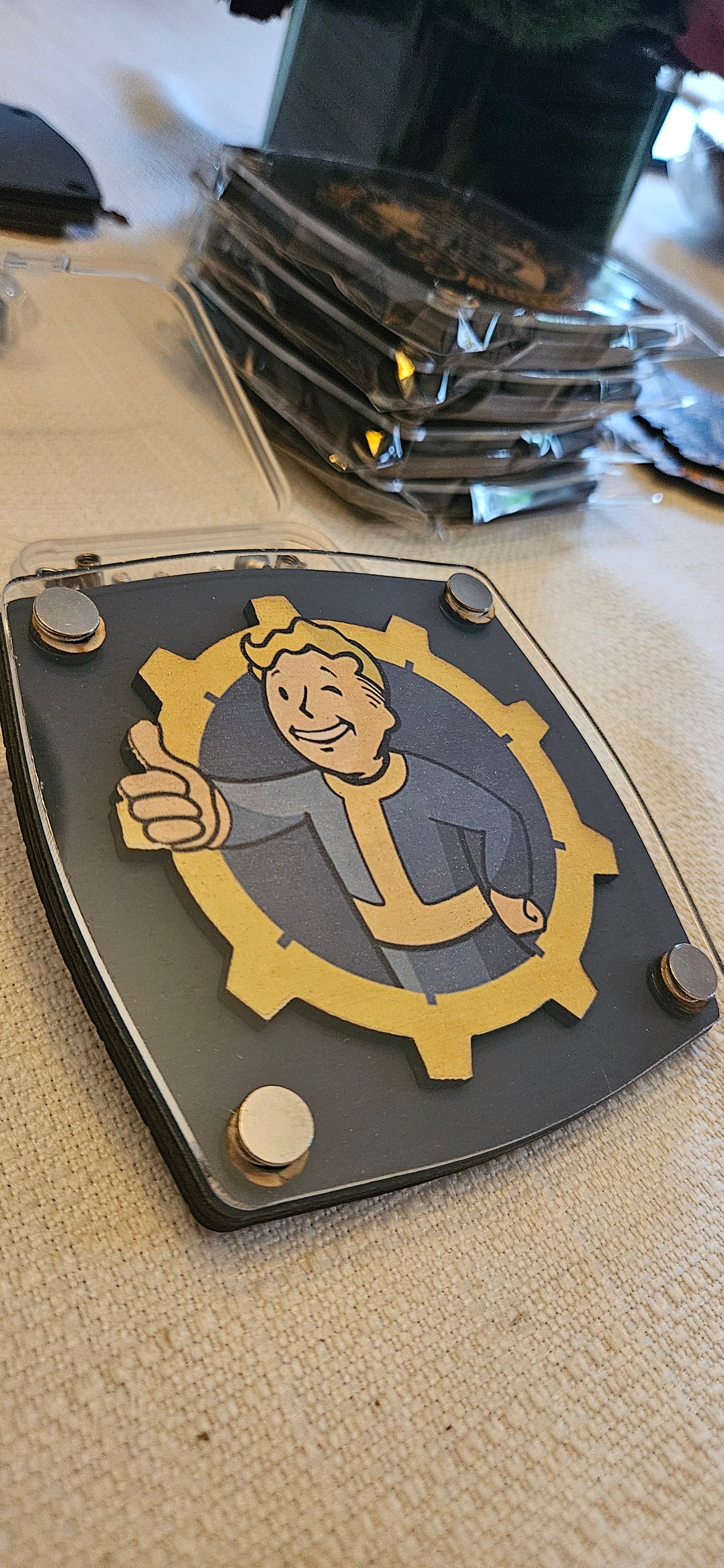 Vault Boy - Multi-Layered Coasters