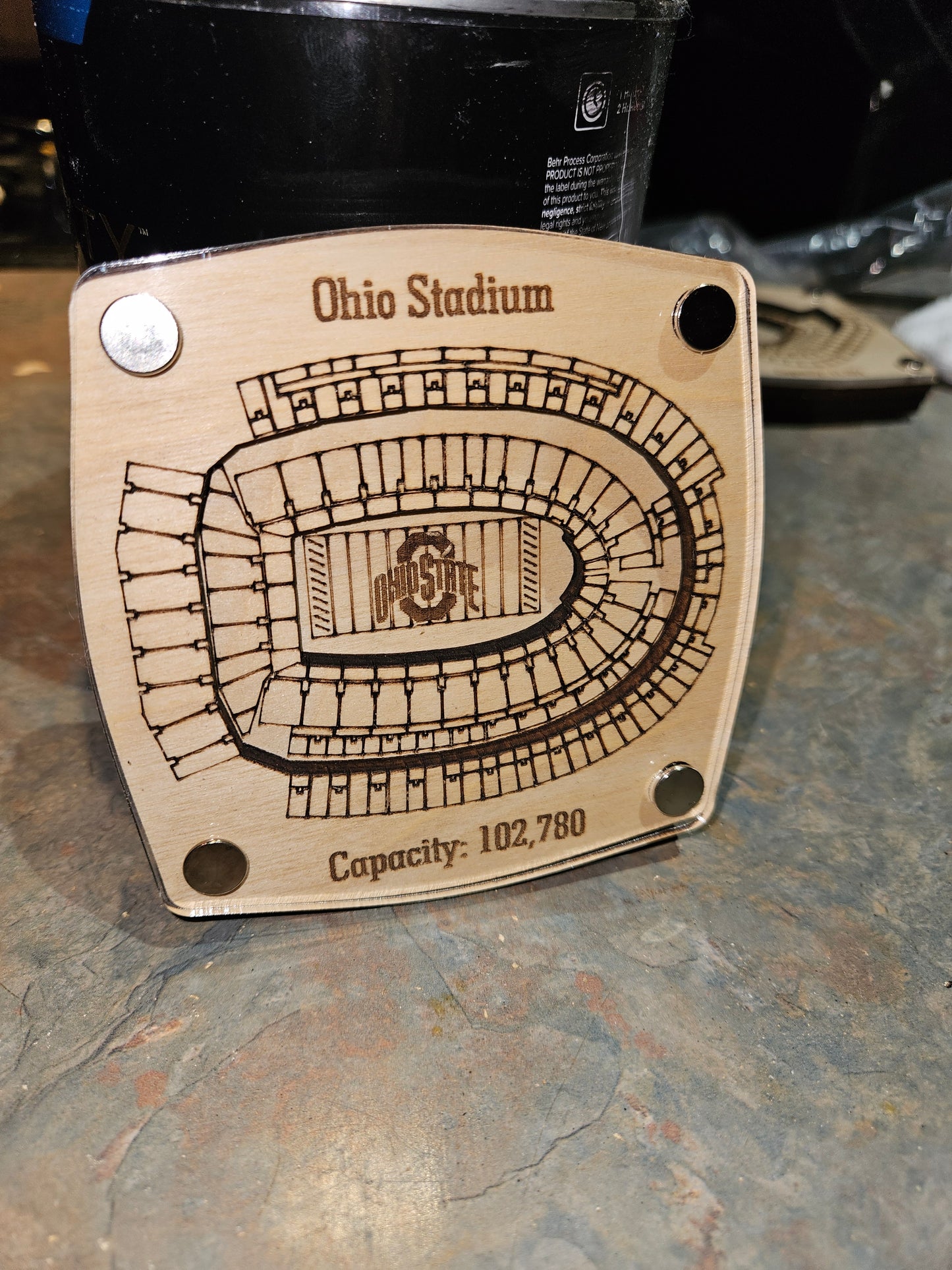 Ohio Stadium - Ohio State Buckeyes Multi-Layered Stadium Coasters