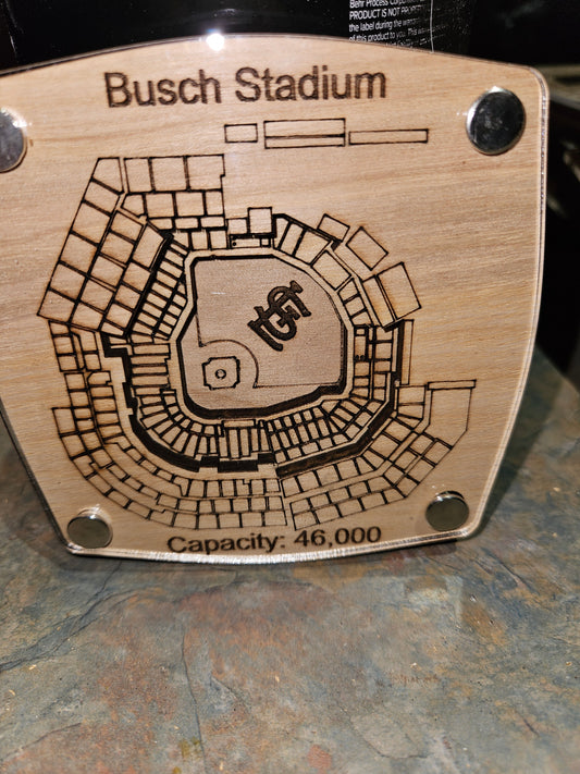 Busch Stadium - St. Louis Cardinals Multi-Layered Stadium Coasters