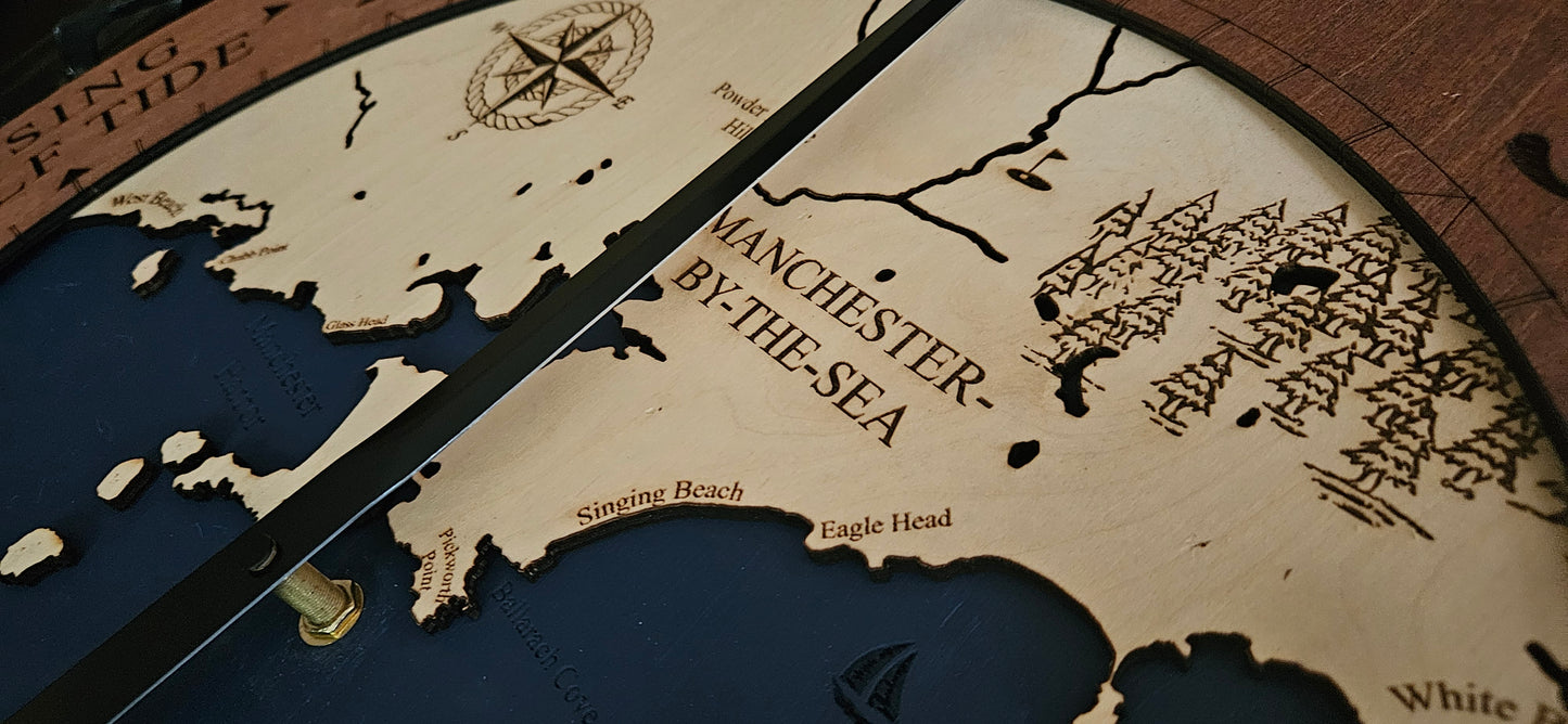 Manchester by the Sea Time or Tide Clocks