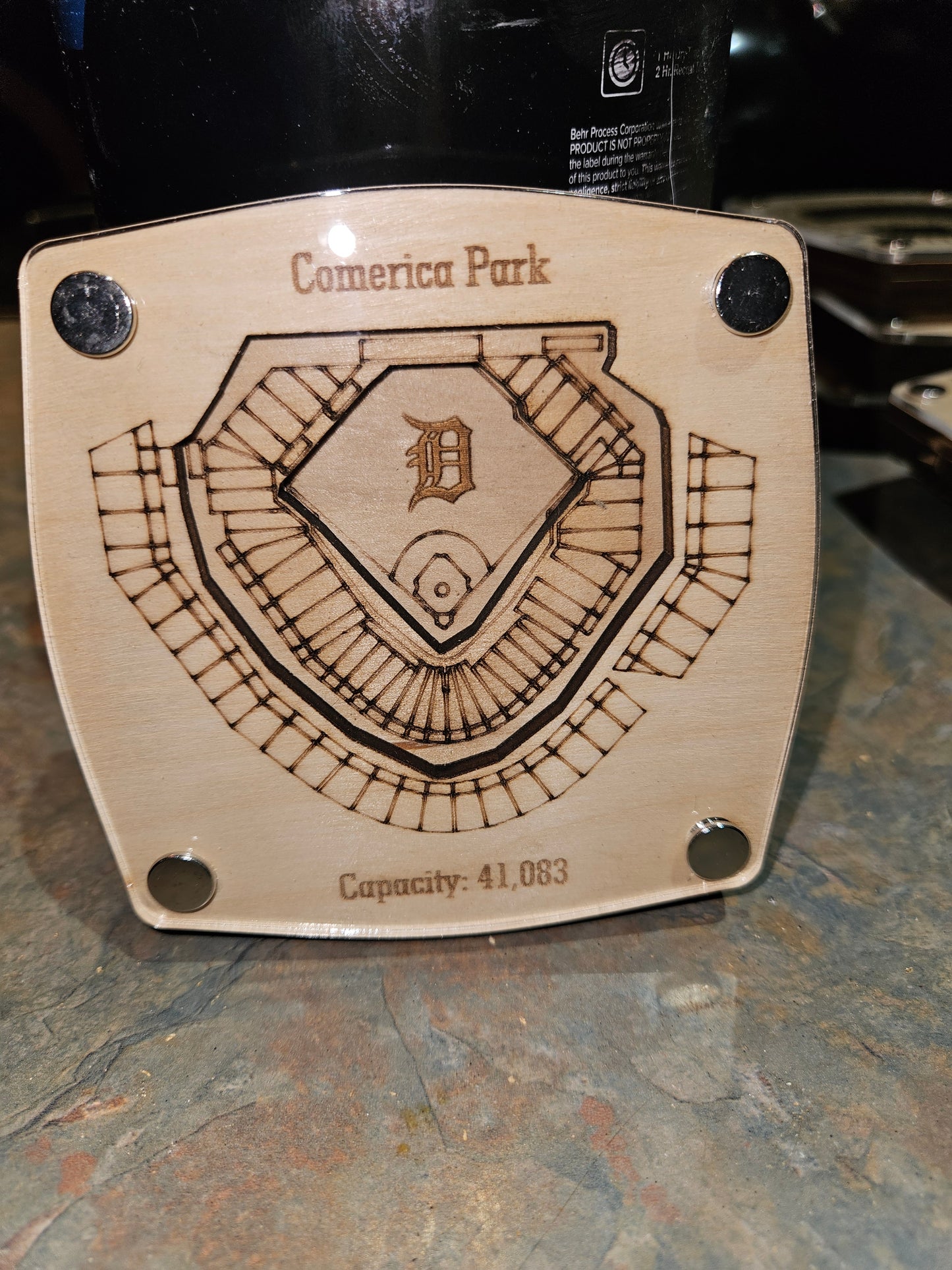 Comerica Park - Detroit Tigers Multi-Layered Stadium Coasters