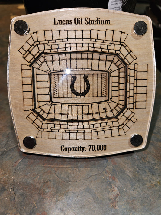Lucas Oil Stadium - Induanapolis Colts Multi-Layered Stadium Coasters