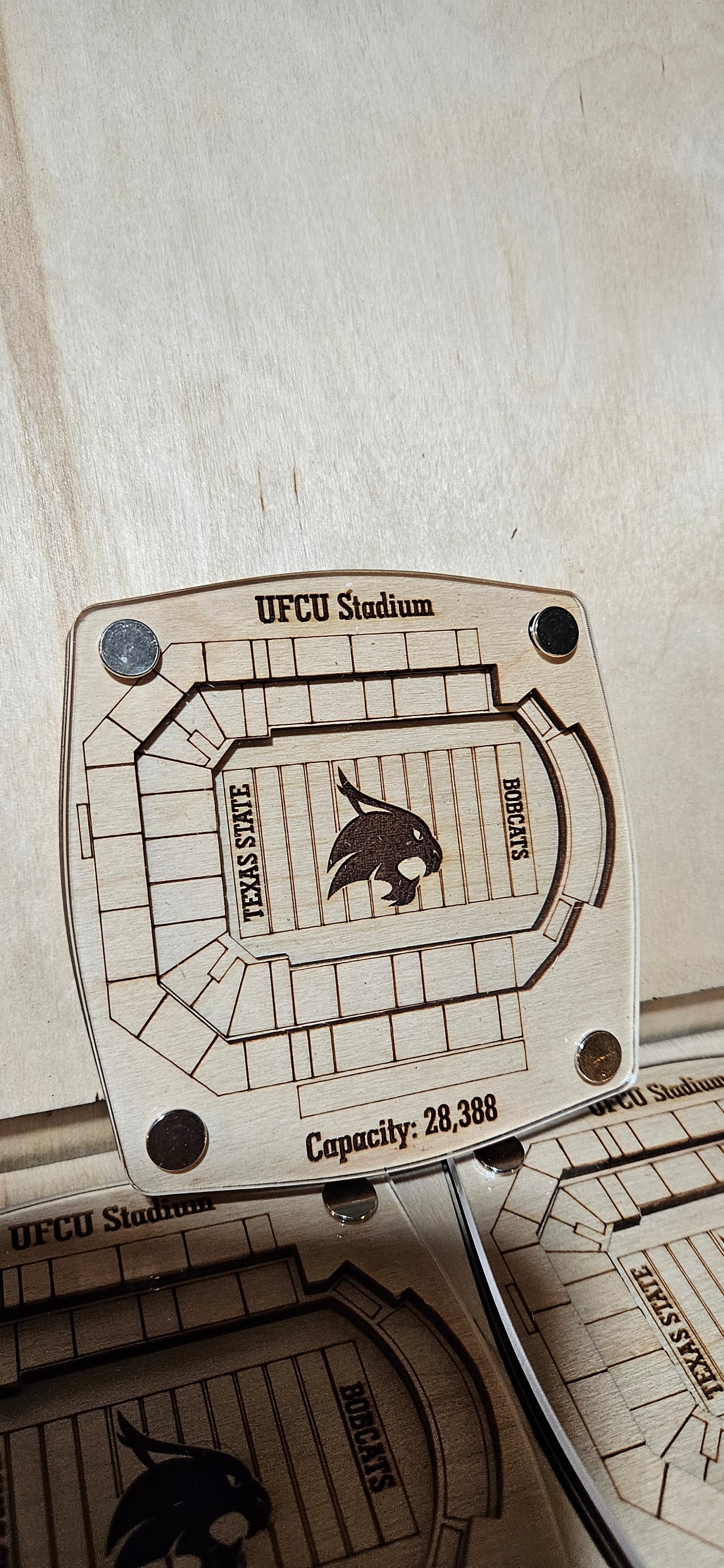 UFCU Stadium - Texas State Bobcats Multi-Layered Coaster