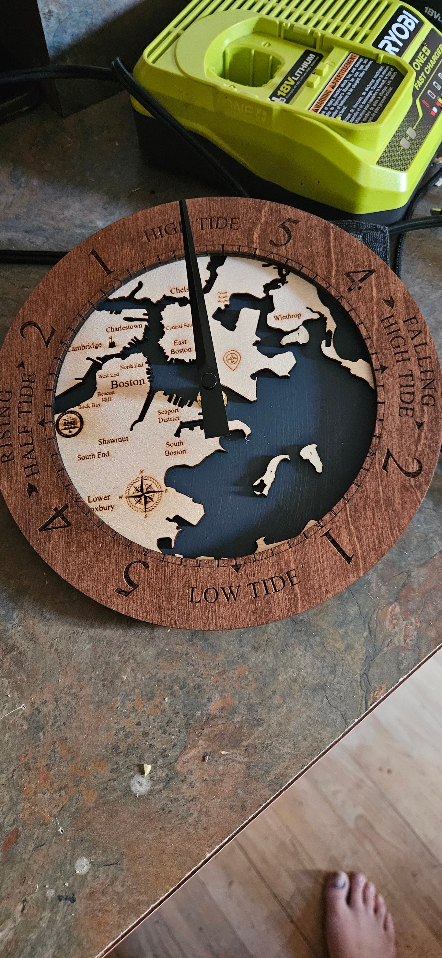 Boston MA Time or Tide Clocks