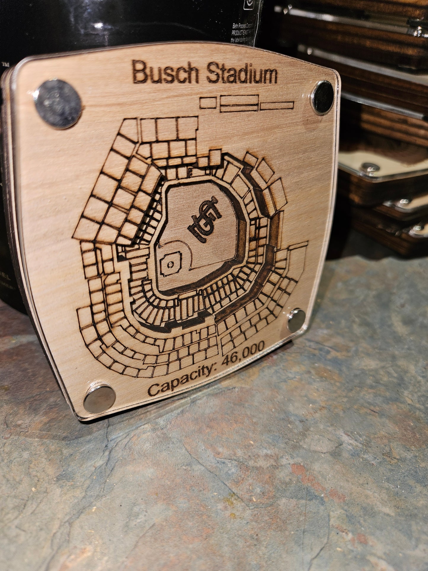 Busch Stadium - St. Louis Cardinals Multi-Layered Stadium Coasters