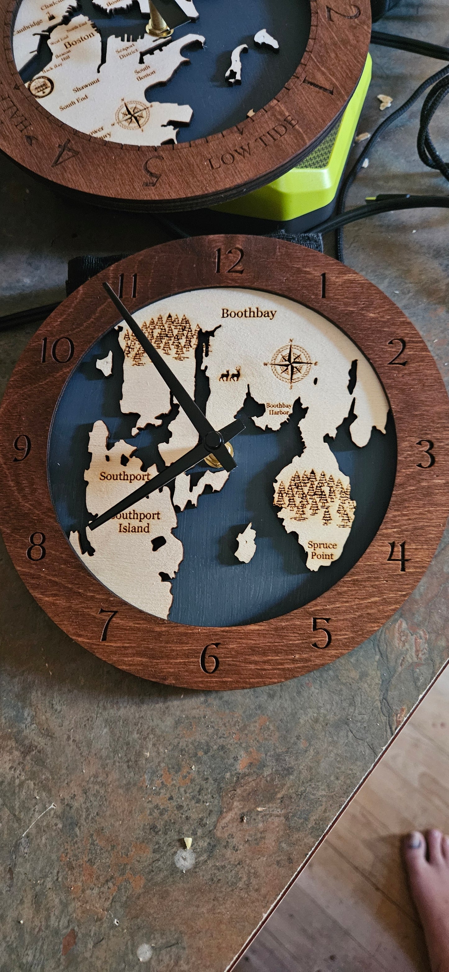 Boothbay ME Time and Tide Clocks