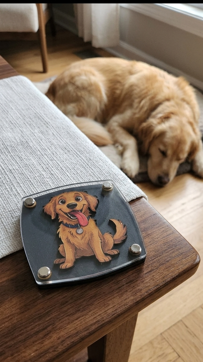 Golden Retriever Multi-Layered Coasters