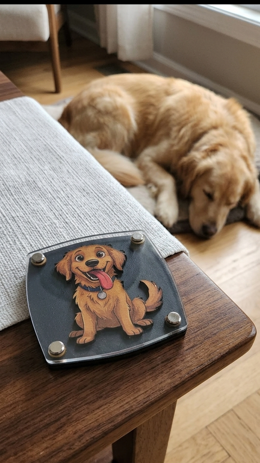Golden Retriever Multi-Layered Coasters