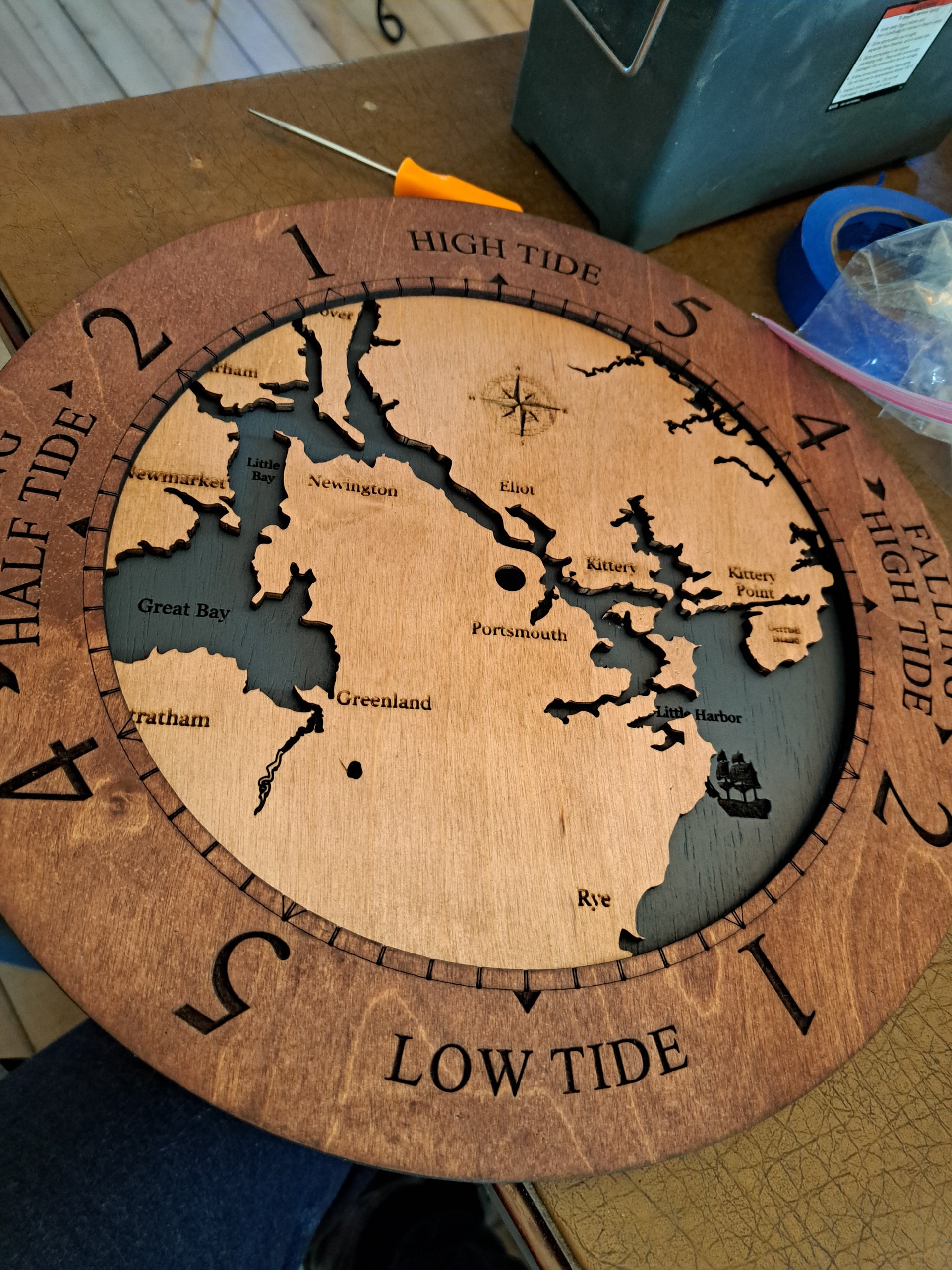 NH Seacoast Tide Clock
