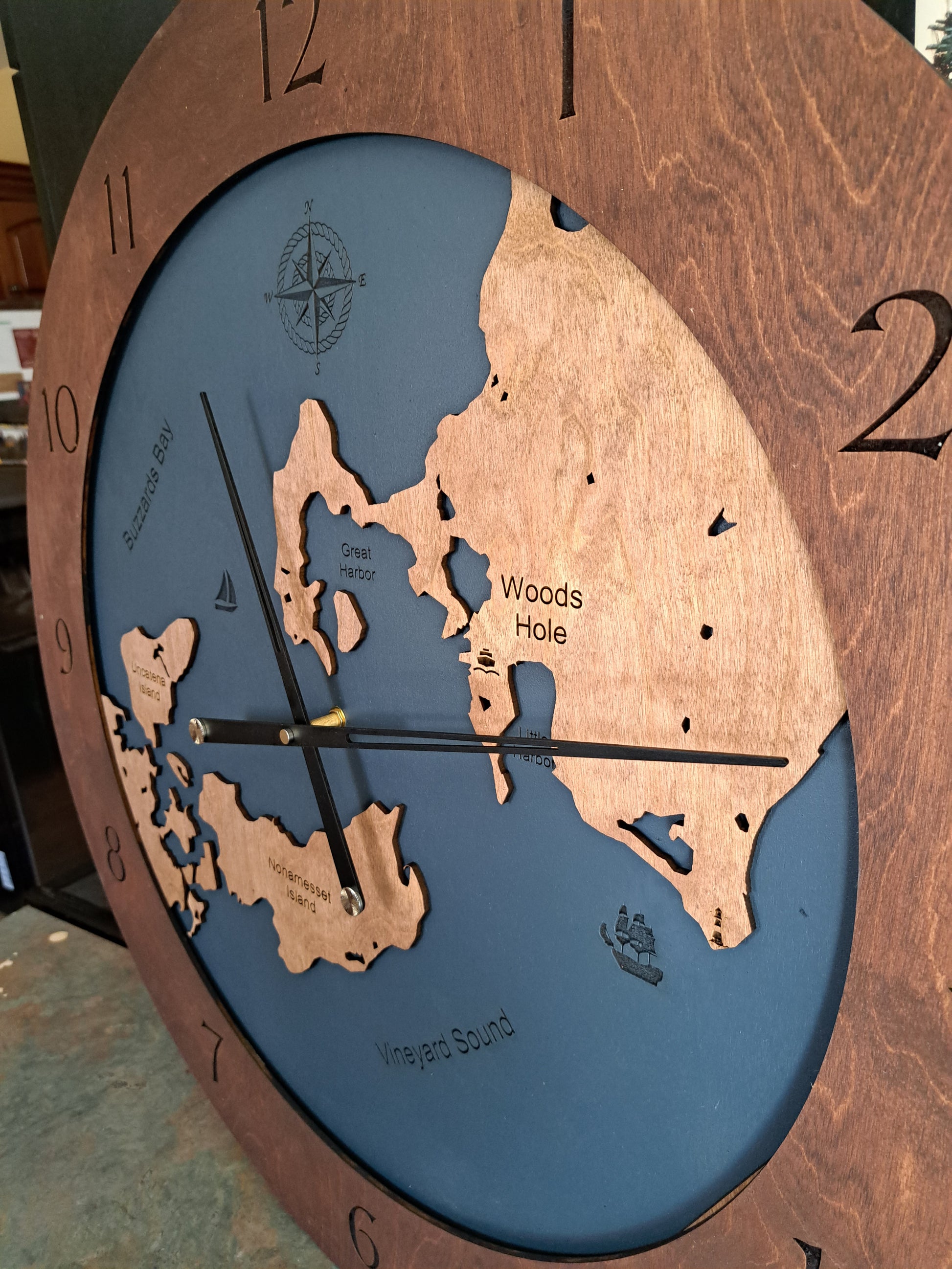 Woods Hole MA Time or Tide Clocks The Artful Carver