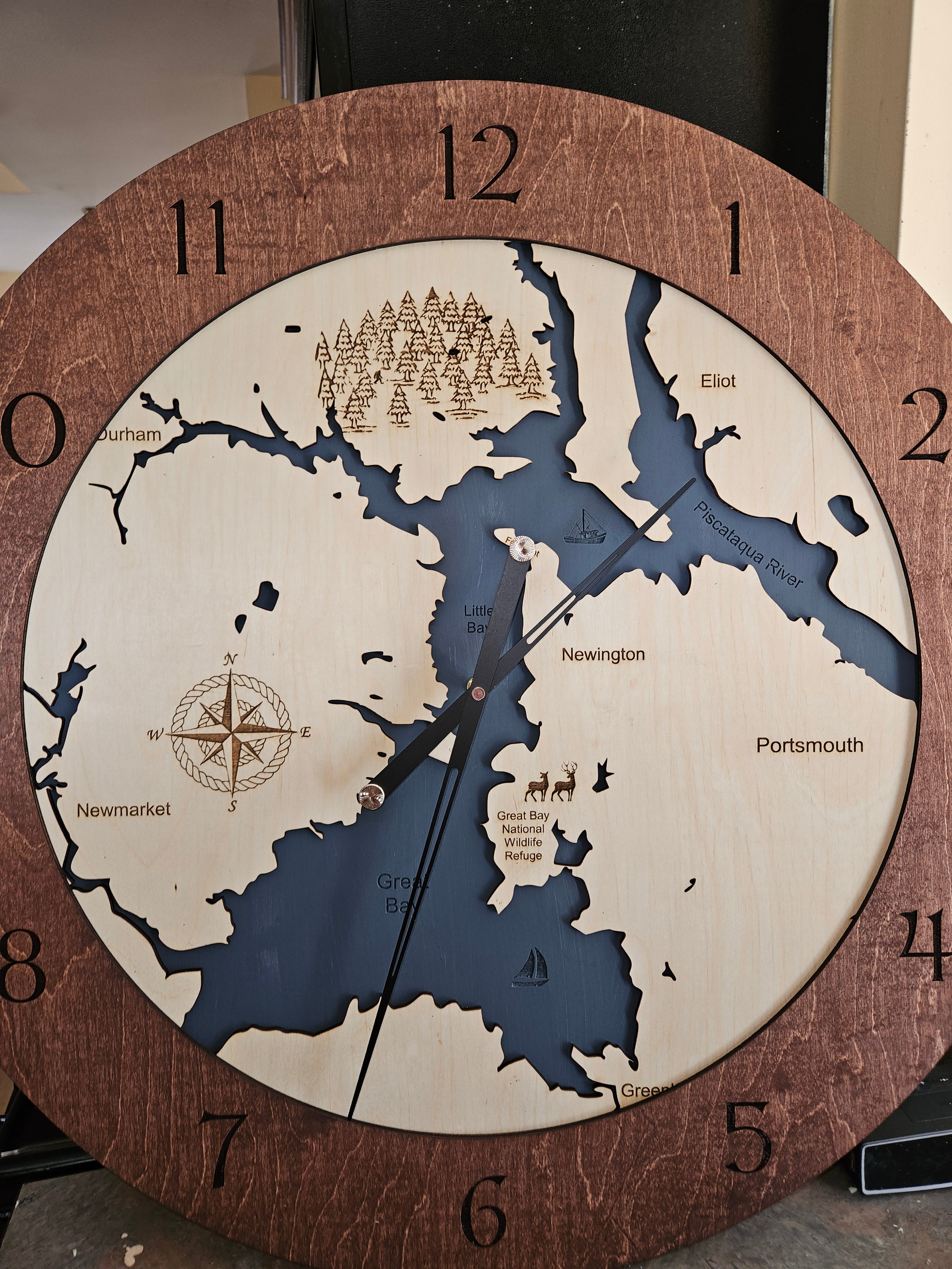 Great Bay NH Time or Tide Clocks The Artful Carver