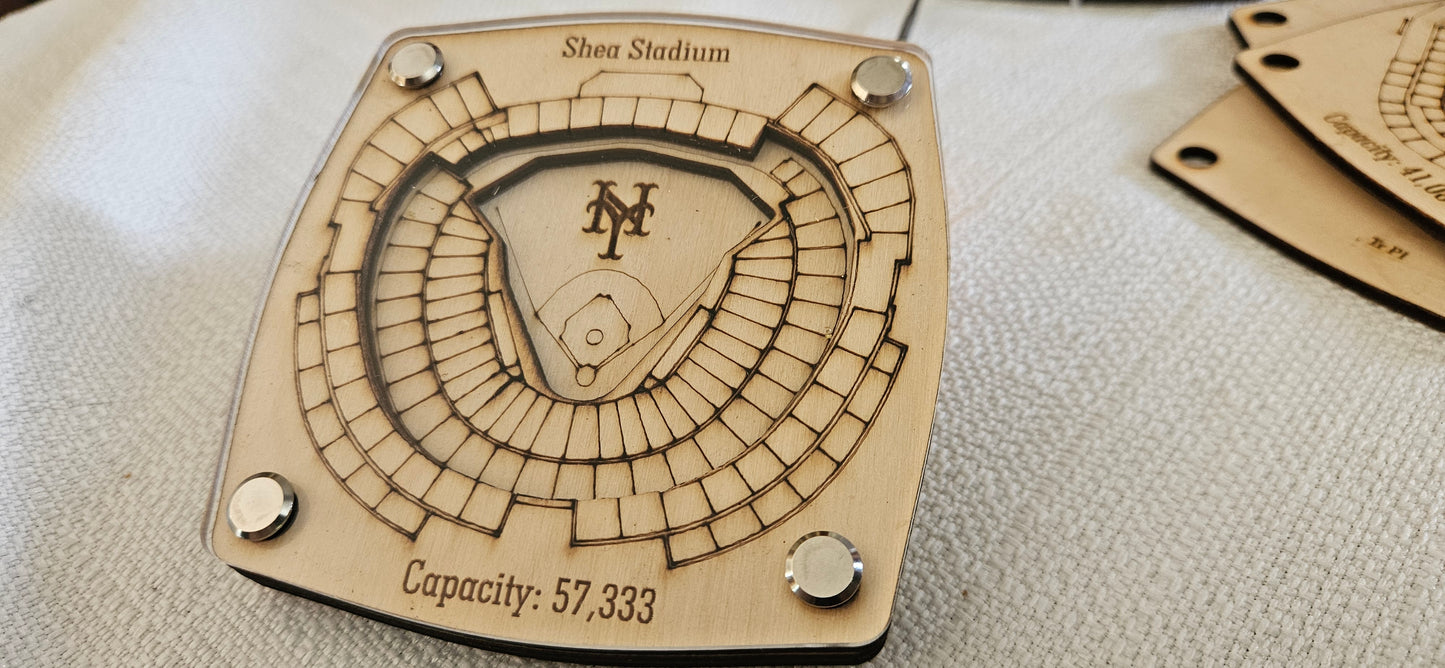 Shea Stadium Multi-layered Coaster