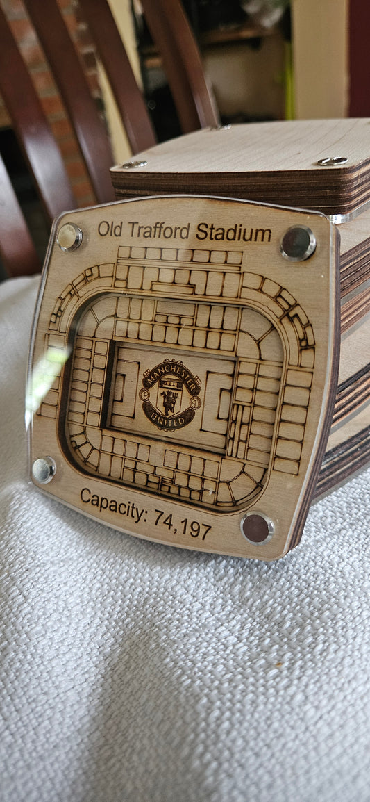 Old Trafford Stadium Manchester United Multi-layered Coaster