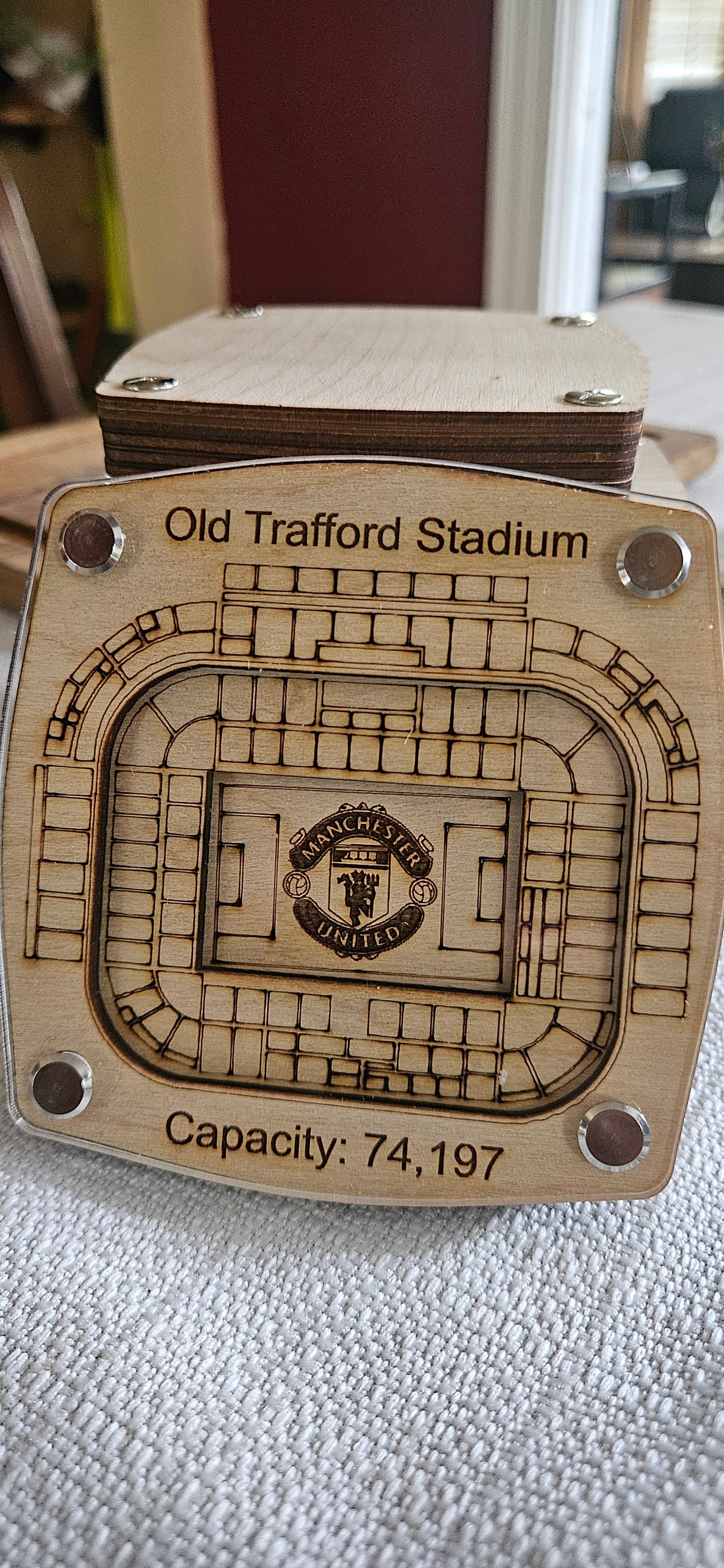 Old Trafford Stadium Manchester United Multi-layered Coaster