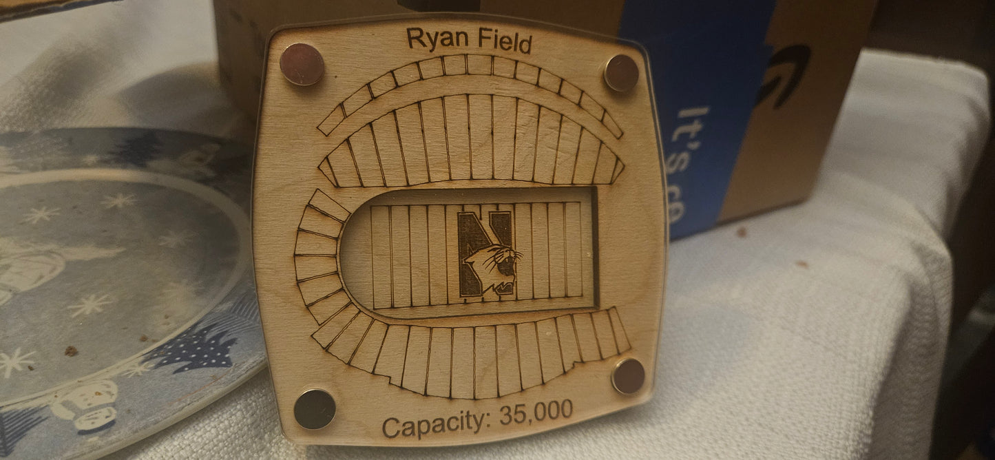Ryan Field -  Northwestern Wildcats Multi-layered Coasters