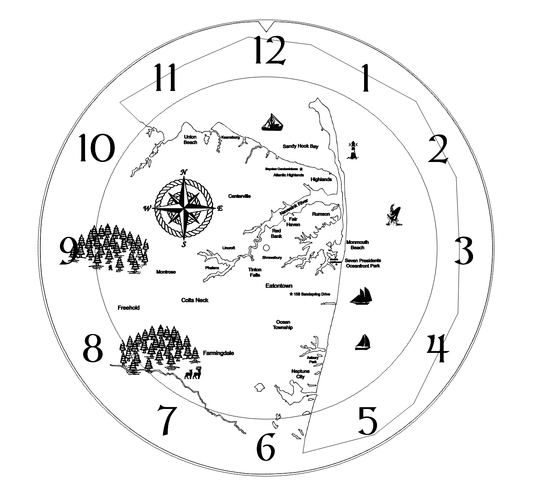 Eatontown NJ Time or Tide Clocks