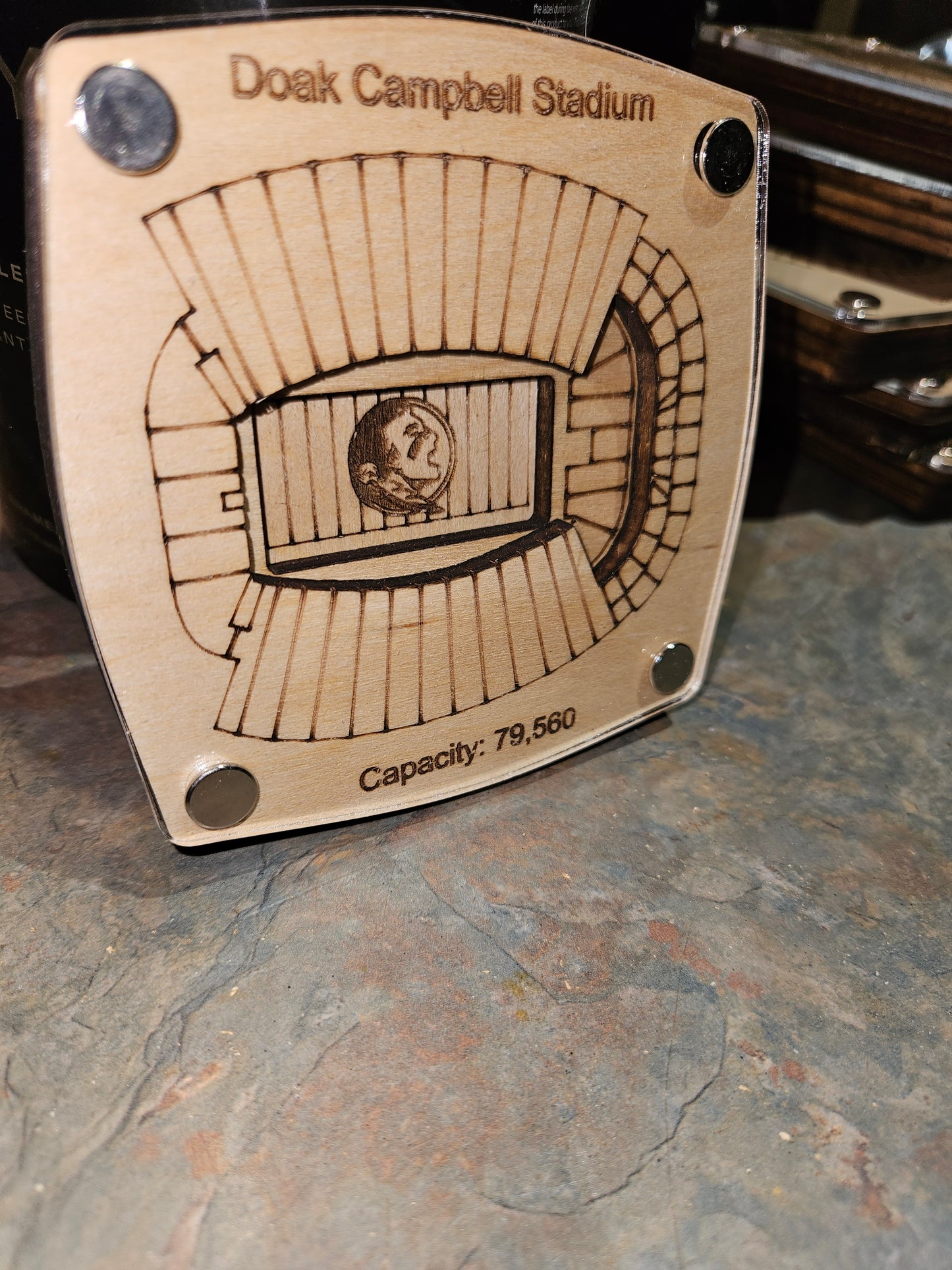 Doak Campbell Multi-Layered Stadium Coasters