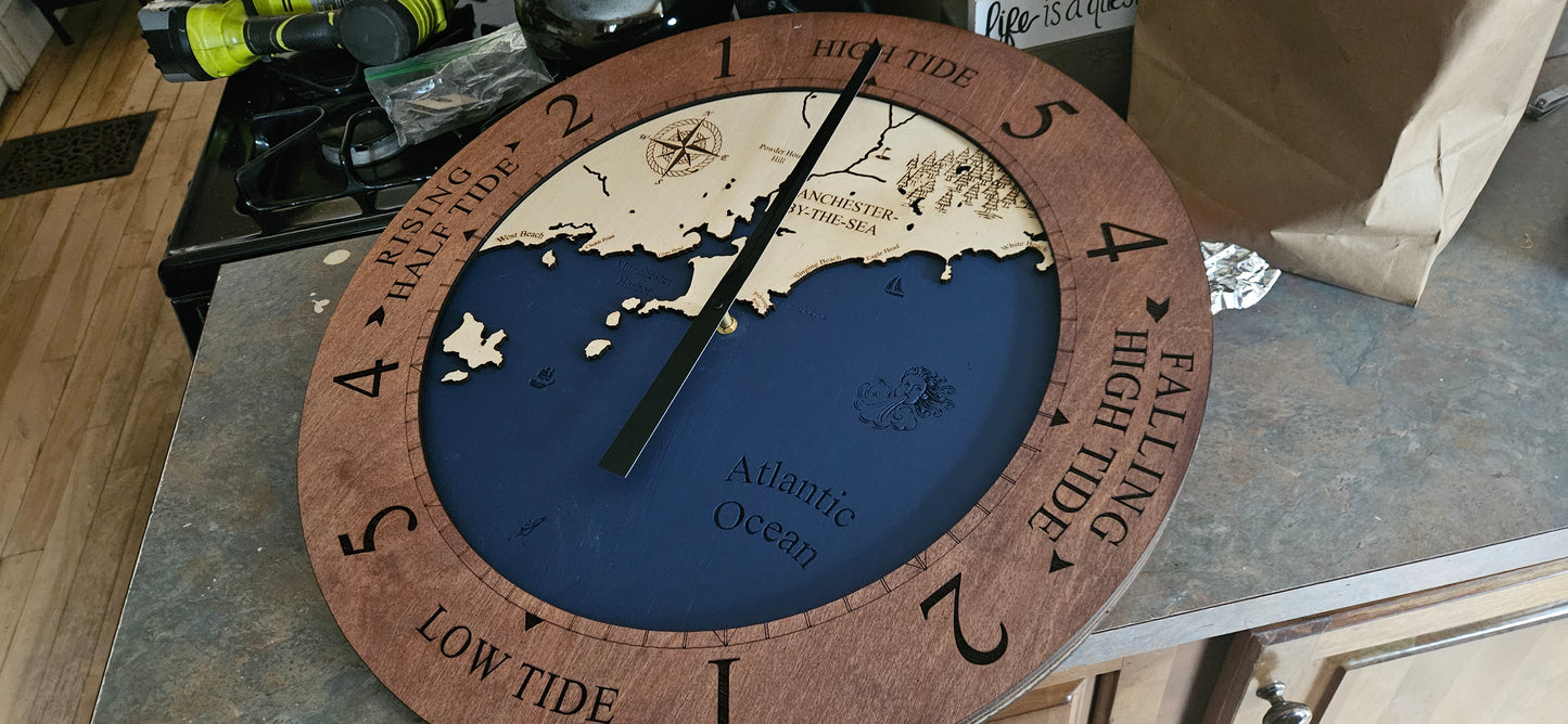 Manchester by the Sea Time or Tide Clocks