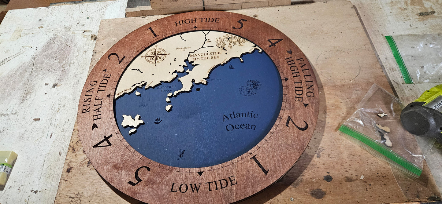 Manchester by the Sea Time or Tide Clocks