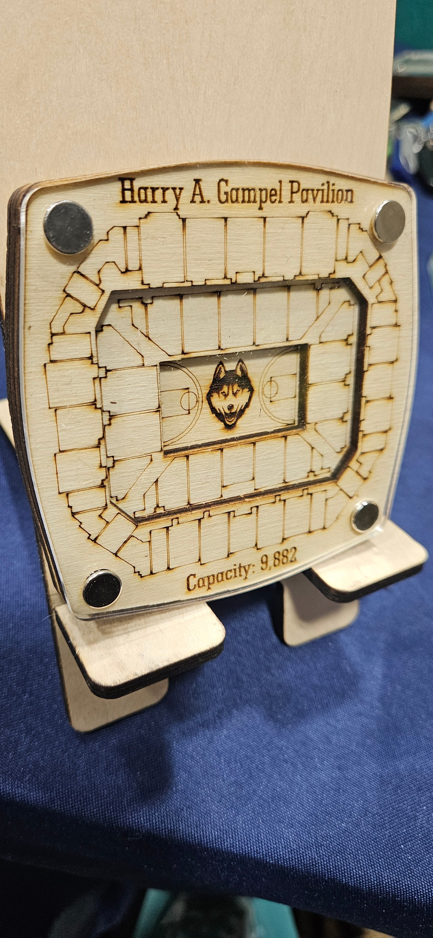 Gampel Pavilion UConn Basketball Multi-Layered Stadium Coasters